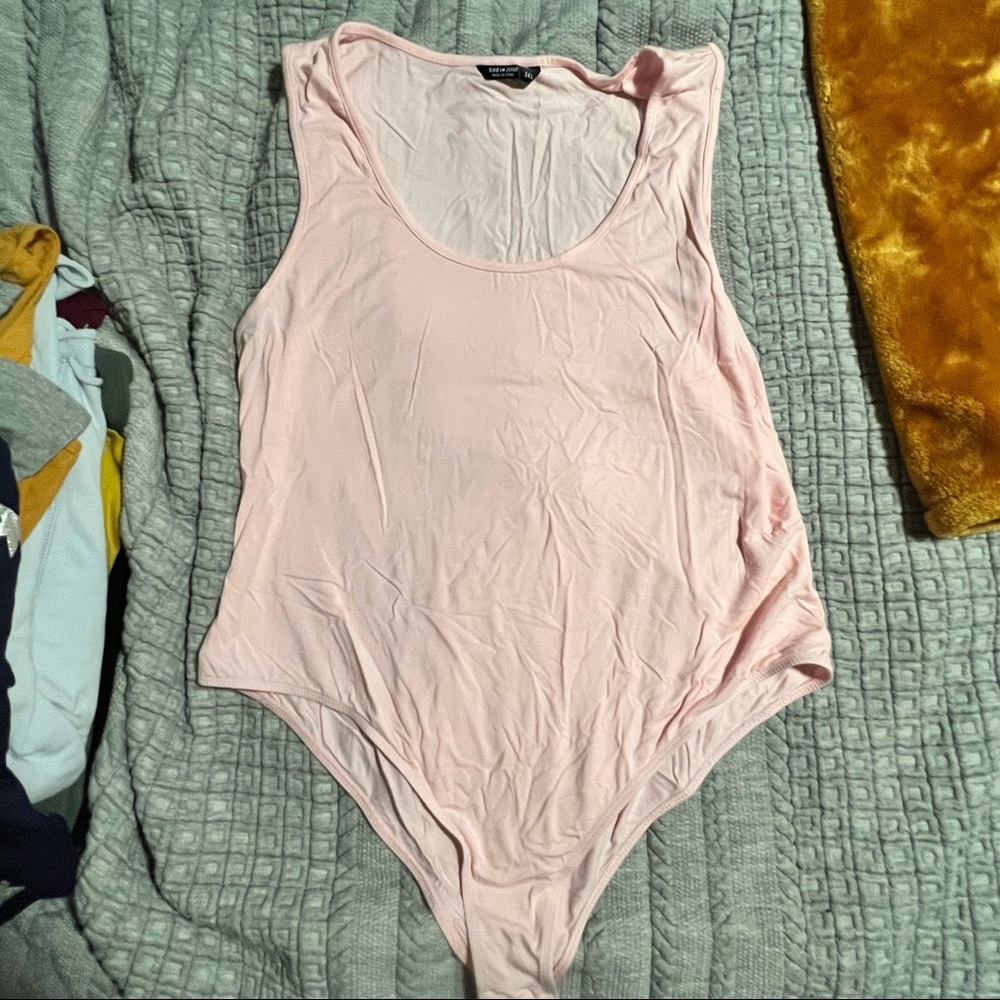 Light pink sleeveless body suit from shein
